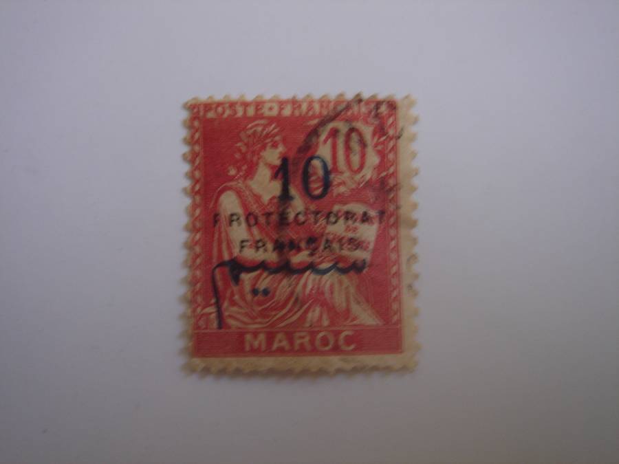1915 French Morocco - Protectorat Francais optd SG64 used, stamped