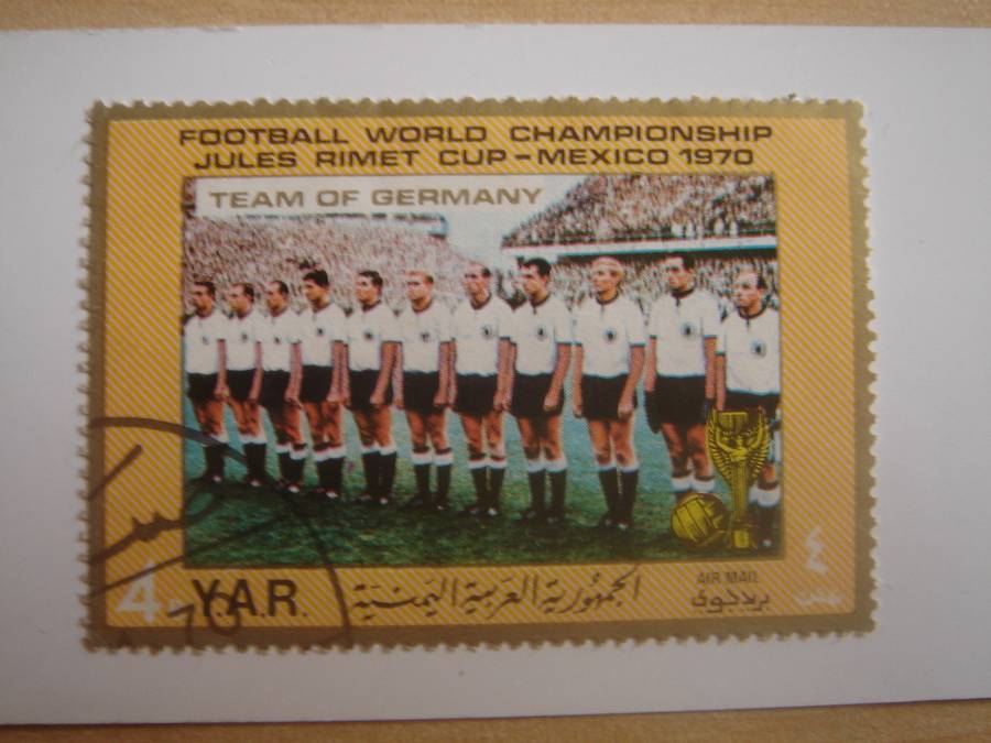 1970 Yemen - Football World Cup 4 B used, stamped