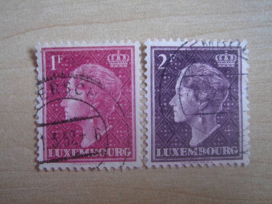 1948 Luxembourg - GD Charlotte - SG518,521 used, stamped