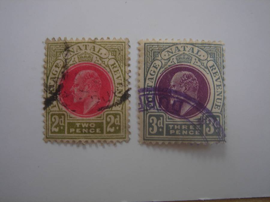 1903 Natal - King George V SG132,149 - used, stamped