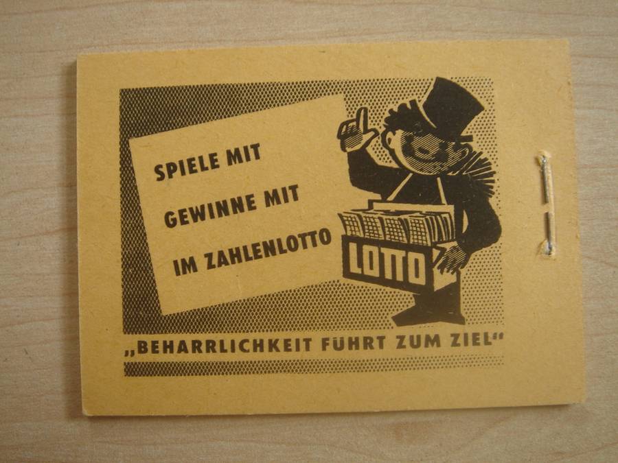 1961 DDR MiNr 577 (x6), 580 (x5), 704 (x7) in MH-MiNr 3 b MNH