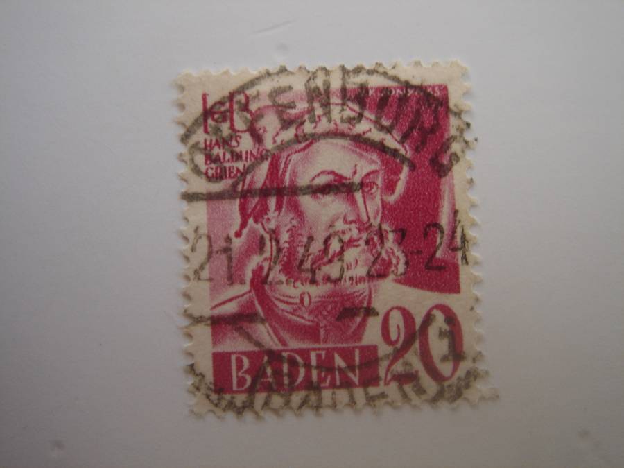 1948 French Occupation Zone - MiNr 34 used, stamped