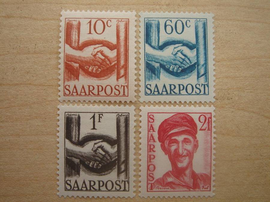1948 Saarland MiNr 239-242 MNH