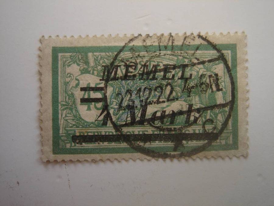 1922 Deutsches Reich - Memelgebiet MiNr 91 used, stamped