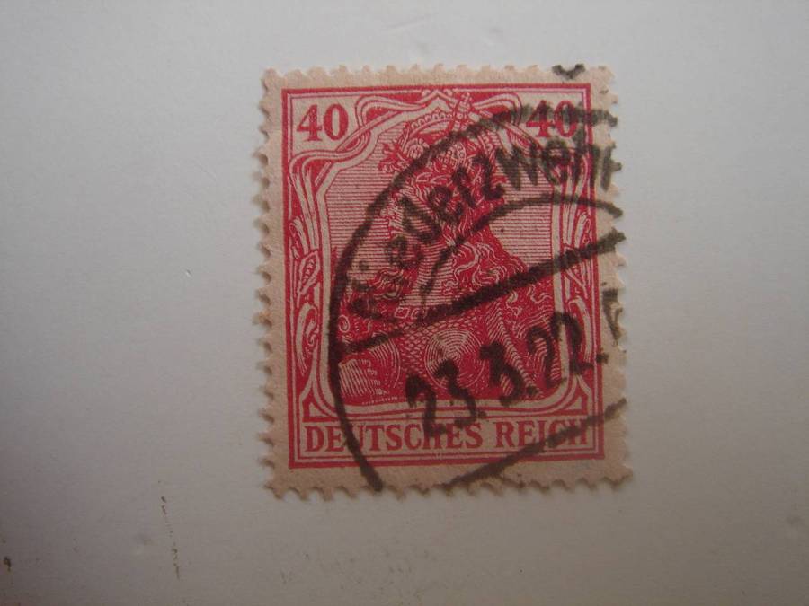 1920 Deutsches Reich MiNr 145 a II used, stamped