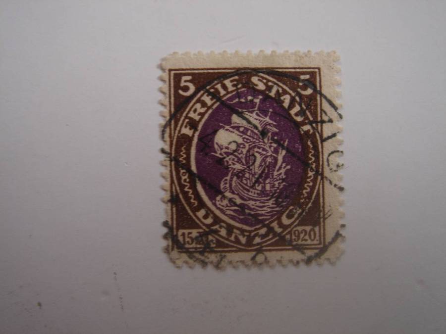 1921 Danzig MiNr 53 used, stamped