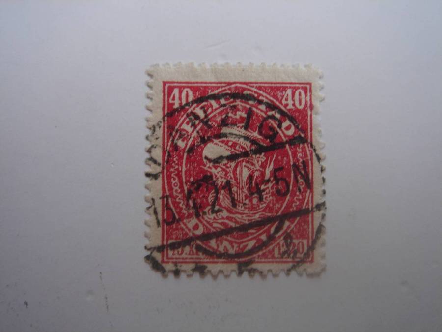 1921 Danzig MiNr 56 used, stamped