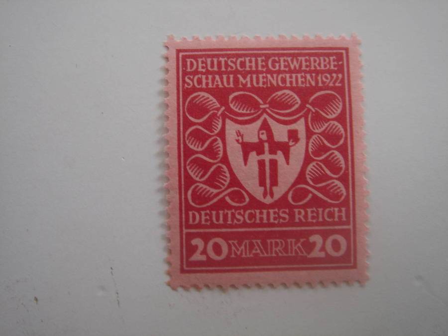1922 Deutsches Reich - MiNr 204 a mint, hinged
