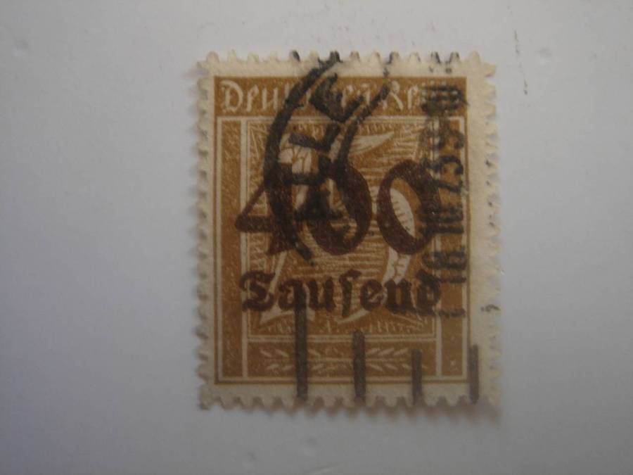 1923 Deutsches Reich MiNr 298 used, stamped