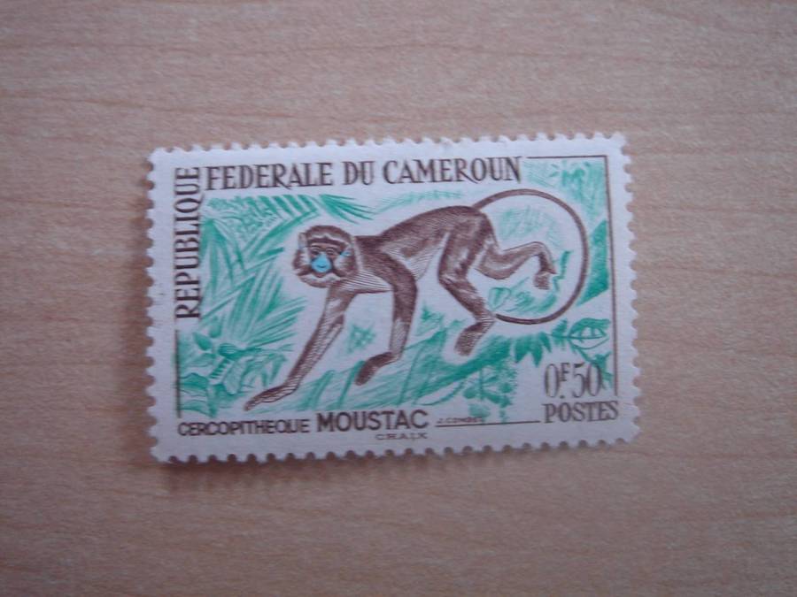 1962 Cameroun - Moustac Monkey - SG309 mint, hinged