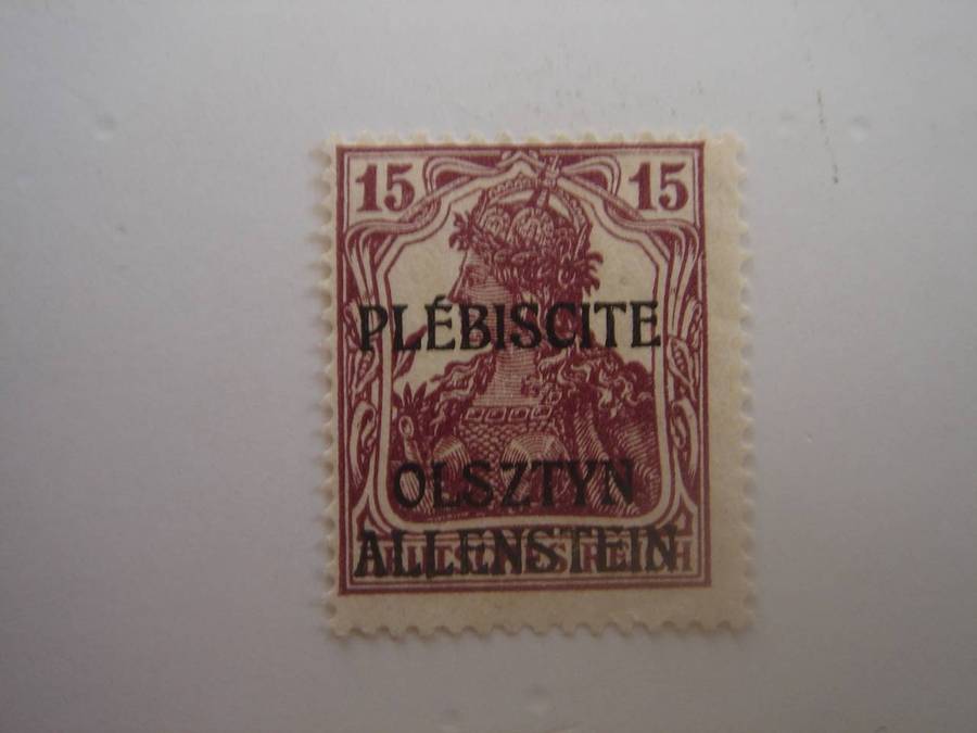 1920 Deutsches Reich - Allenstein - Germania optd MiNr 4 a unused, no gum
