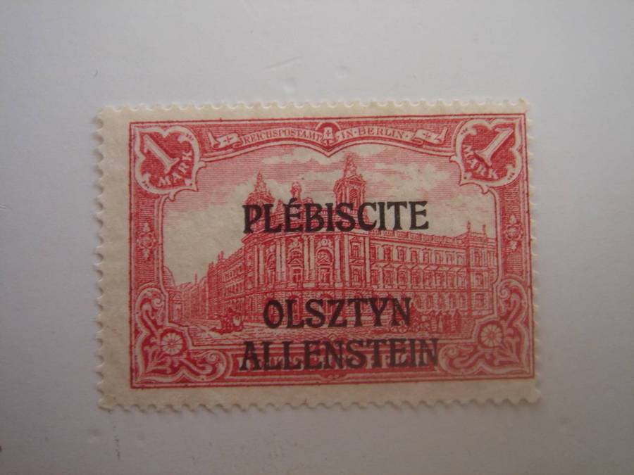 1920 Deutsches Reich - Allenstein - Germania optd MiNr 10 unused, no gum