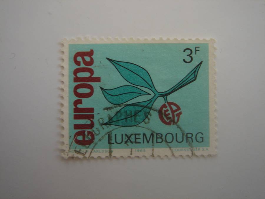 1965 Luxembourg - Europa Sprig 3 F used, stamped
