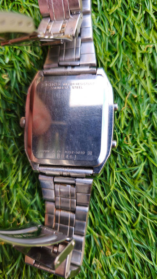 Very Rare Vintage 80s Seiko Watch H357-5070 LCD Digital Watch - 1980's Bond Style - No Box or Papers