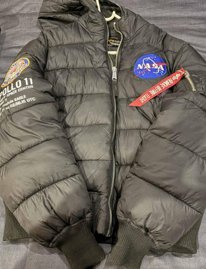 Original Alpha Industries Apollo 11 Bomber Jacket -Size Large