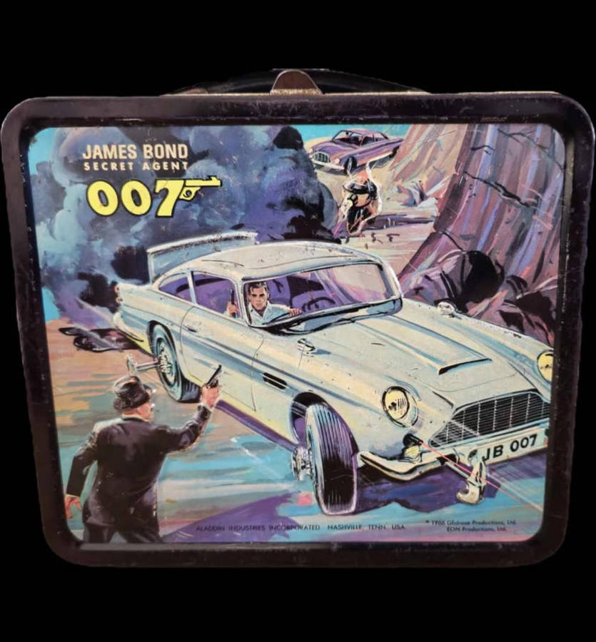 1966 James Bond 007 Metal Lunchbox by Aladdin Industries (Highly Collectable)