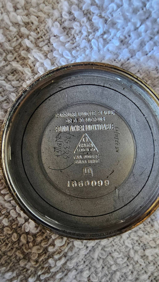 OMEGA GENEVE Men Gold Dial Auto calendar 1972 Cal. 1481 Ref. 166.099