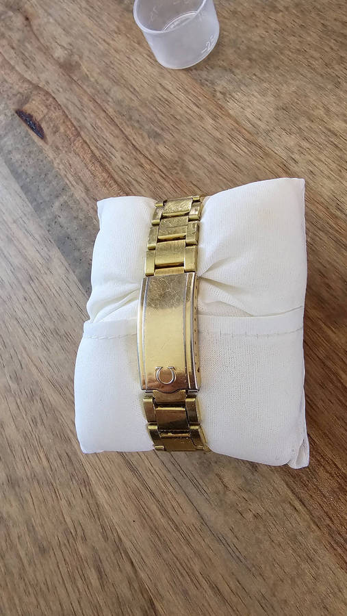 OMEGA GENEVE Men Gold Dial Auto calendar 1972 Cal. 1481 Ref. 166.099