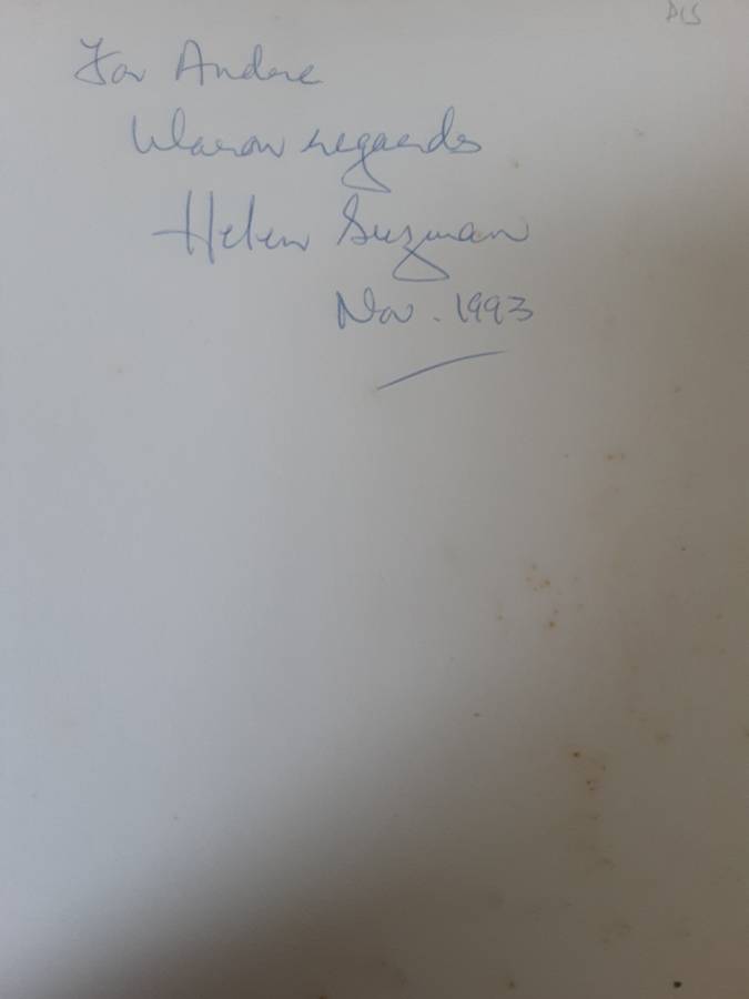 Helen Suzman In No Uncertain Terms ***Signed Copy ***