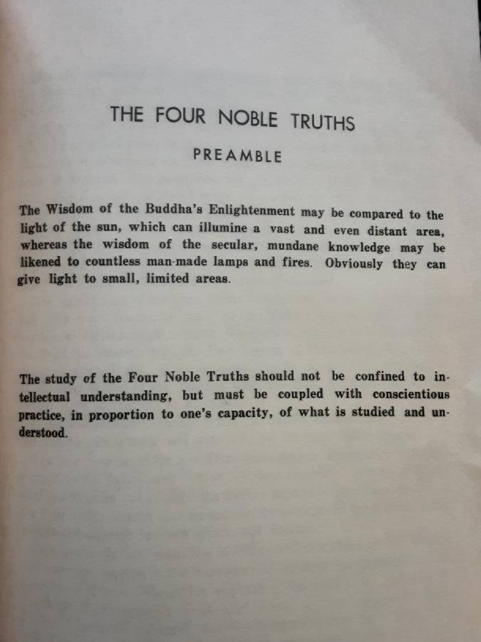 Theravada Buddhist Principles Book One, The Four Noble Truths by Wasin Indasara