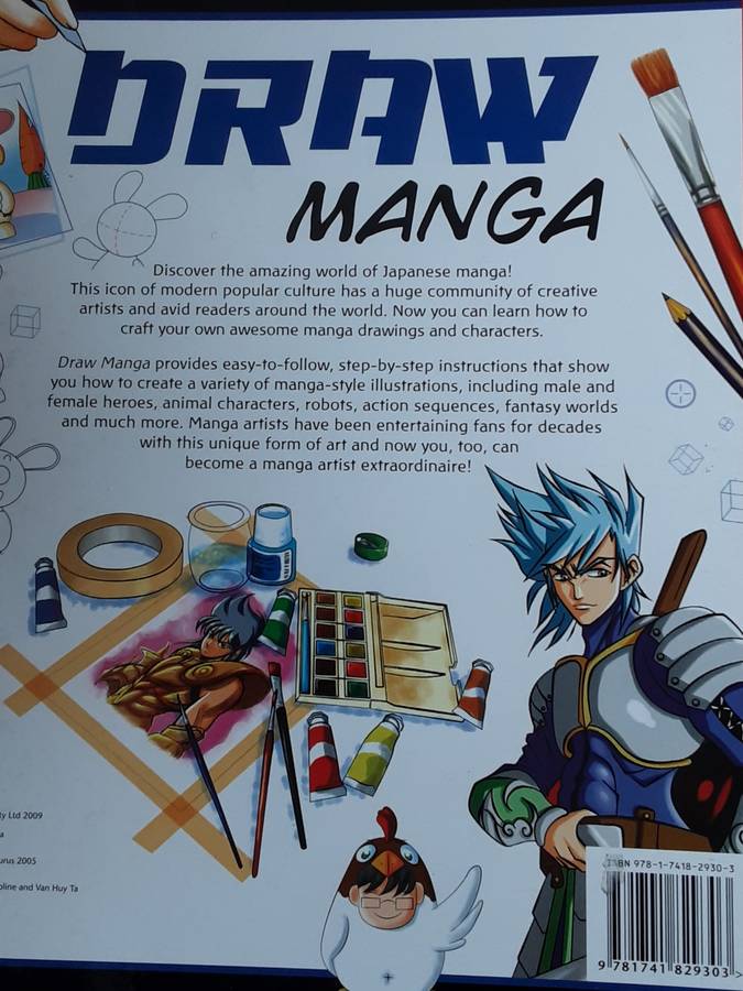 Draw Manga 6 Books in 1 written and illustrated by Caroline and Van Huy Ta