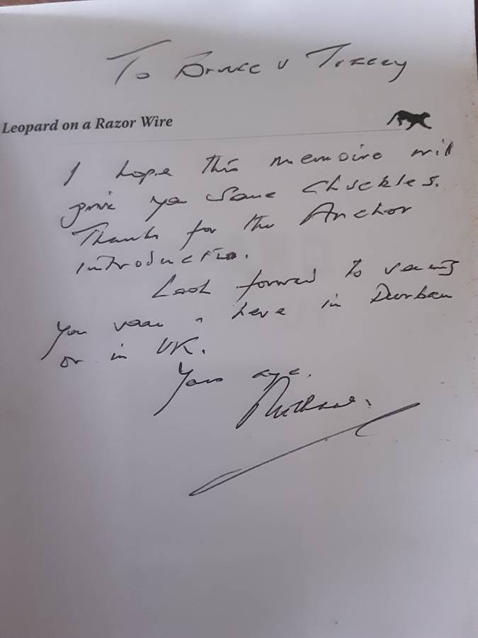 Leopard on a Razor Wire by Michael Callender ***SIGNED COPY**