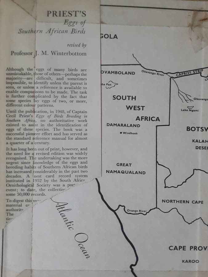 Priests Eggs of Southern African Birds revised by Professor J M Winterbottom