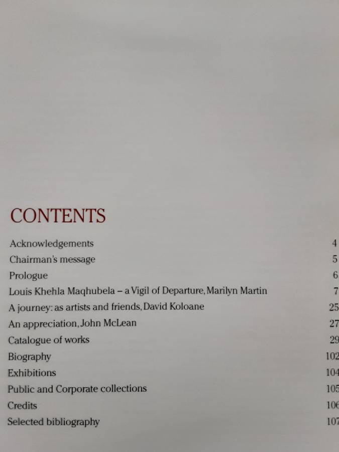 A Vigil of Departure Louis Khehla Maqhubela a retrospective 1960 2010 by Marilyn Martin