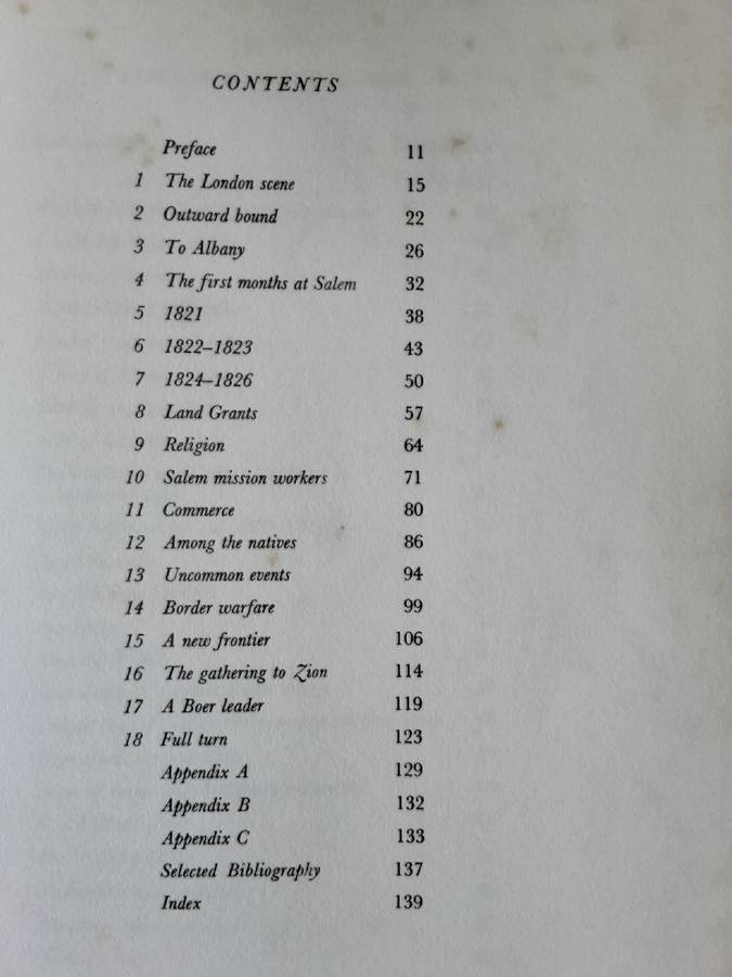 The 1820 Settlers of Salem, Hezekiah Sephtons Party A E Makin