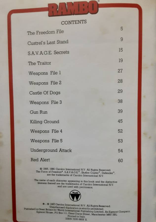 Rambo Annual 1988