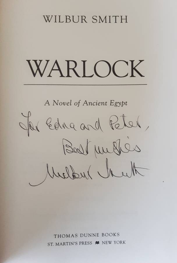 Warlock by Wilbur Smith ***Signed by author, first US Edition ***