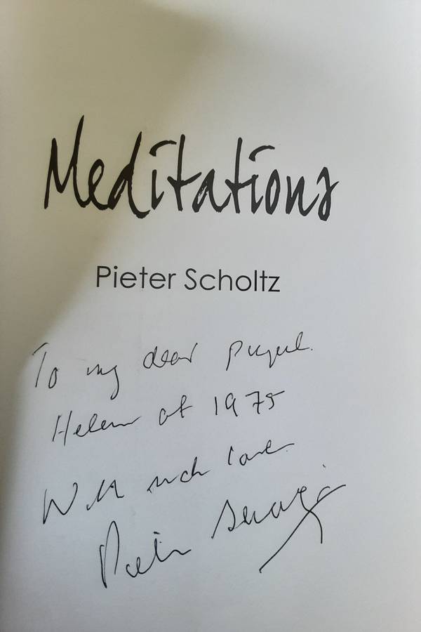 Meditations by Pieter Scholtz **Signed Copy **