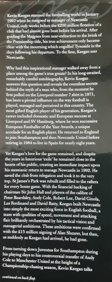 Kevin Keegan My Autobiography