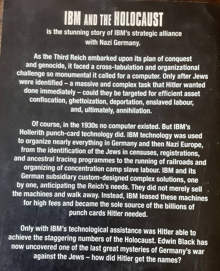 IBM and the Holocaust  by Edwin Black