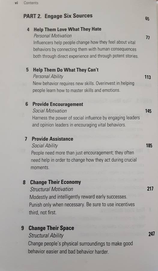 Influencer The New Science of leading Change by Grenny, Patterson, Maxfield, McMillan and Swizler