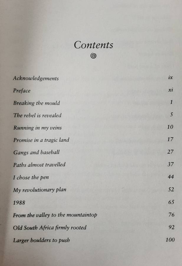 Pushing Boulders Oppressed to Inspired an Autobiography By Athol Williams