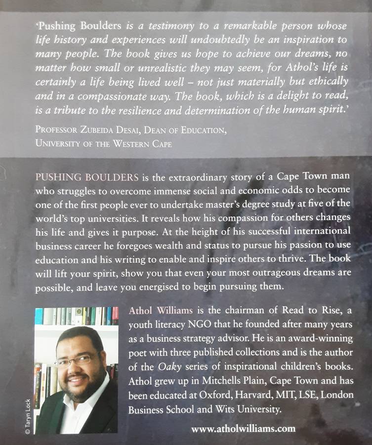 Pushing Boulders Oppressed to Inspired an Autobiography By Athol Williams