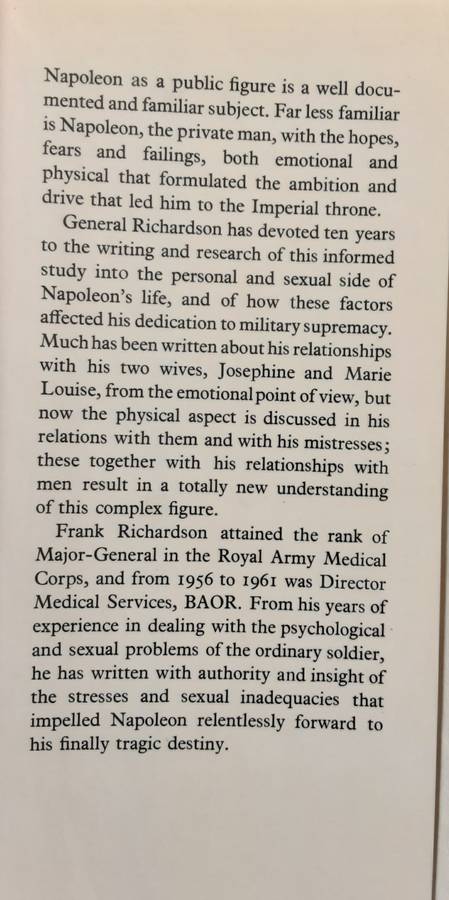 Napoleon Bisexual Emperor  by Major General Frank Richardson MD