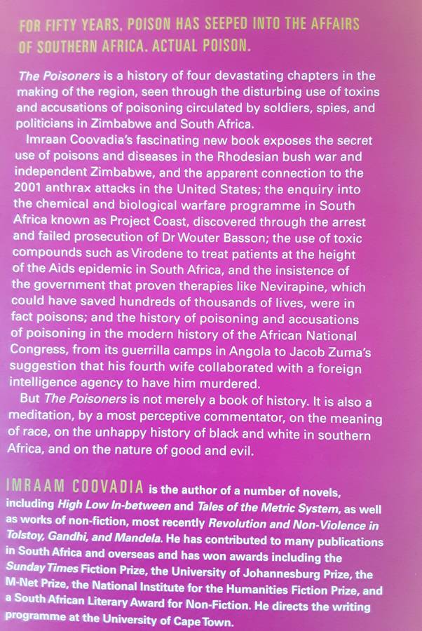 The Poisoners On South Africa's Toxic Past 1973 2020 by Imran Coovadia