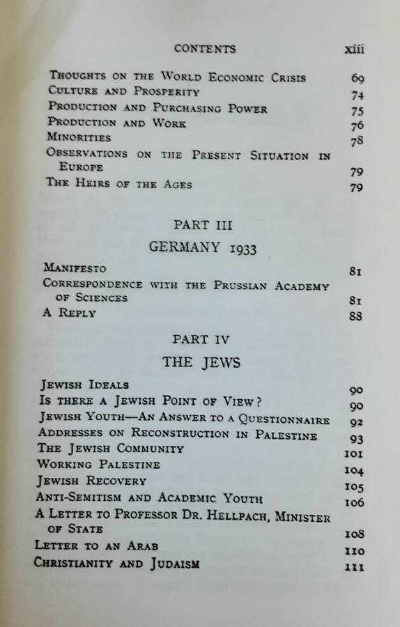 The World as I See It by Albert Einstein