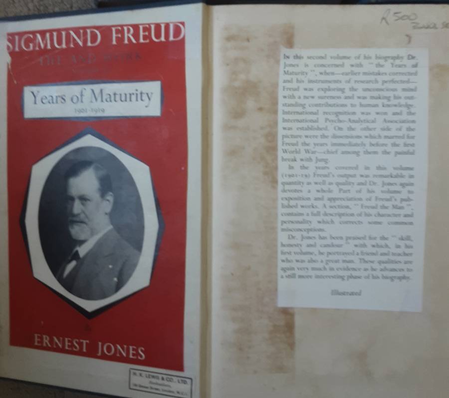 Sigmund Freud Life and Work in 3 volumes by Ernest Jones