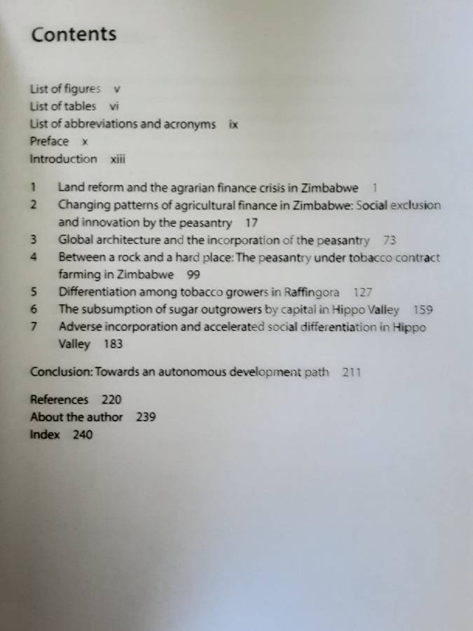 The Political Economy of Contract Farming in Zimbabwe by Freedom Mazwi
