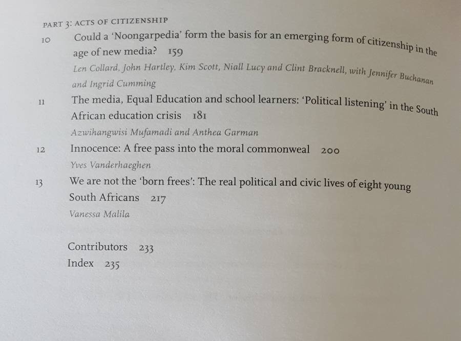 Media and Citizenship Between Marginalization and Participation edited by Garman & Wasserman