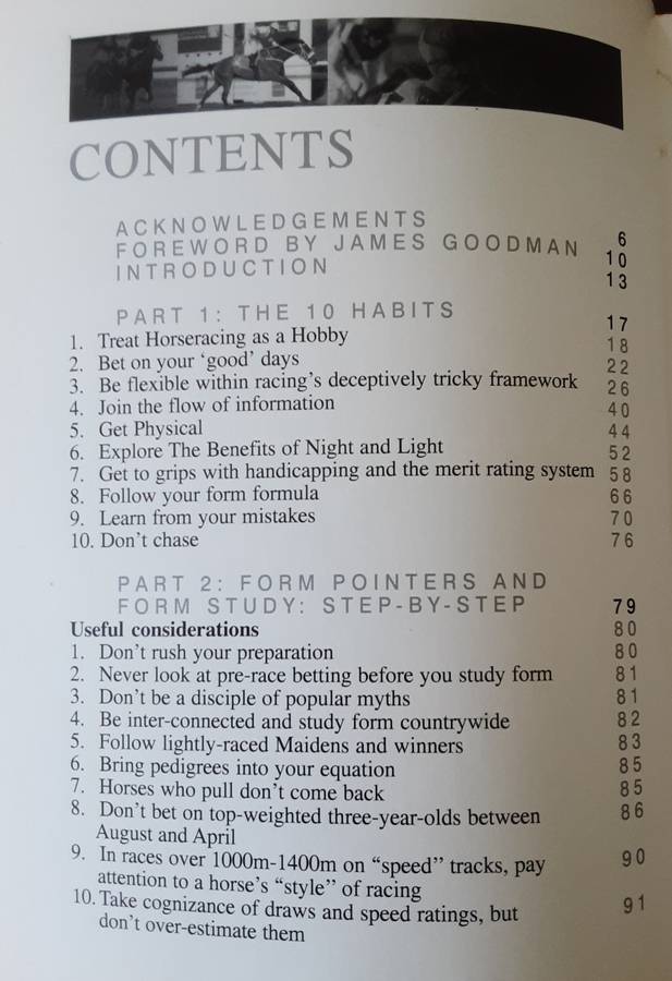 The Ten Habits of Highly Effective Horseplayers by Charl Pretorius