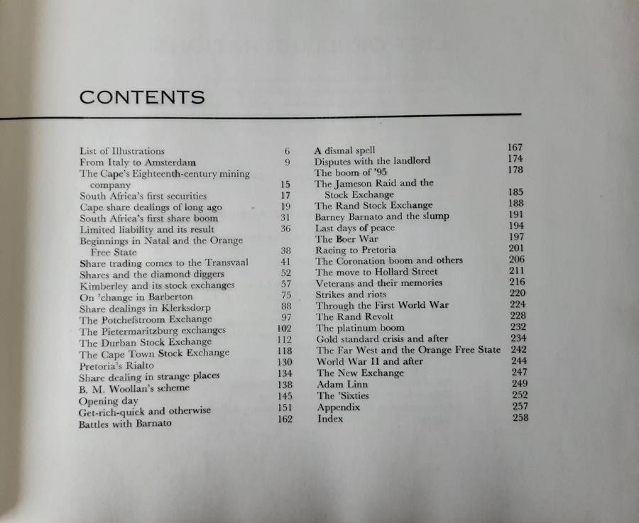 On Change Through The Years A History of Share Dealing in South Africa by Eric Rosenthal **64/500**