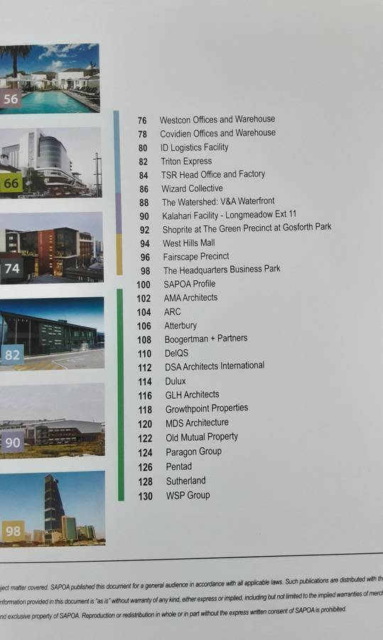 SAPOA Innovative Xcellence  in Property Development 2015