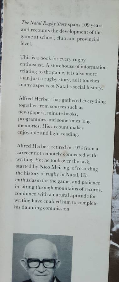 The Natal Rugby Story by Alfred Herbert