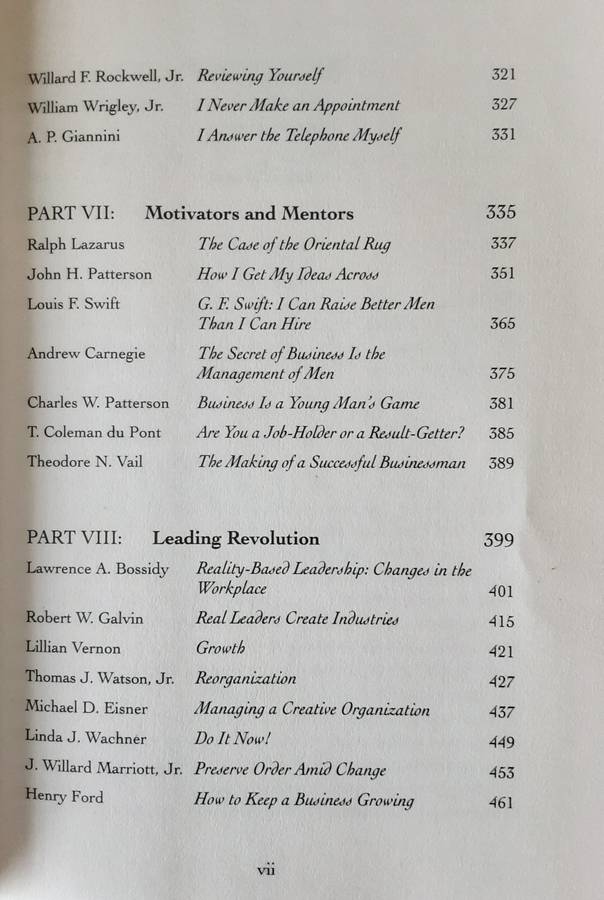 The Book of Leadership Wisdom, Classic Writings by Legendary Business Leaders edited by Peter Krass