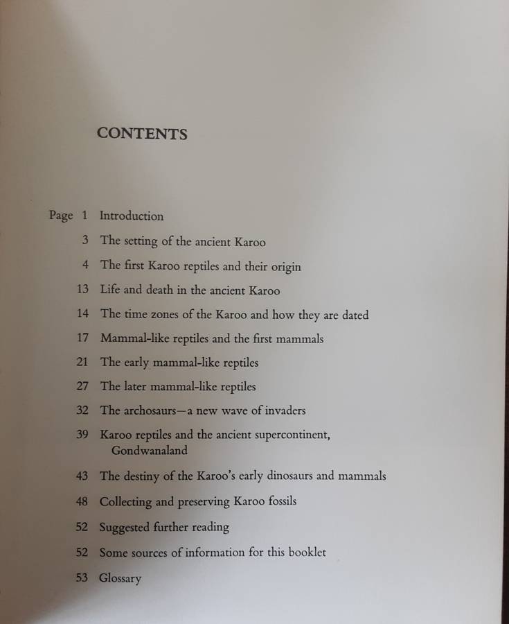 Fossil Reptiles of the South African Karoo by M A Cluver