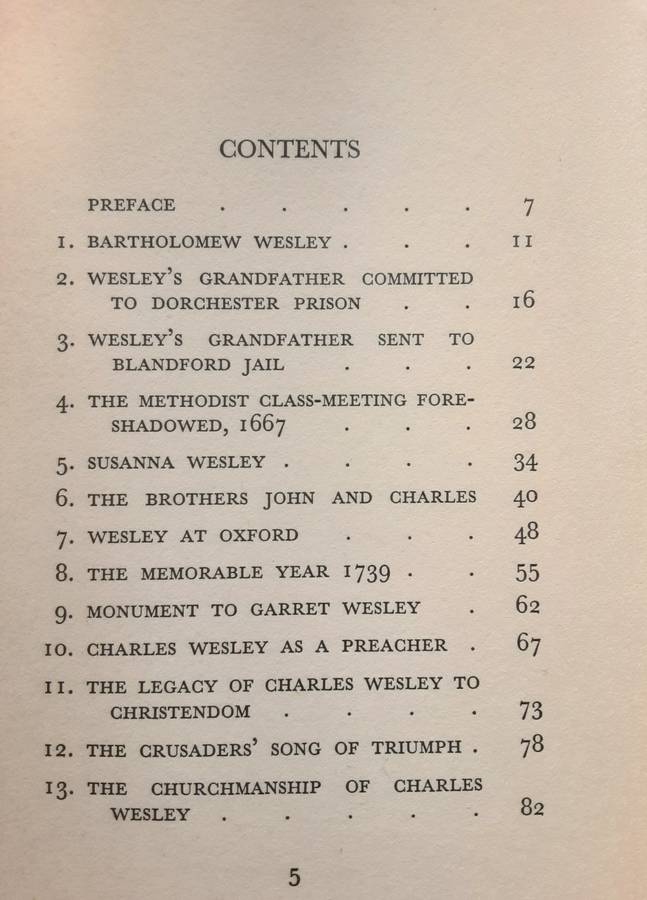 The Ancestry of the Wesleys by the Late Rev William Crook **Signed Copy **